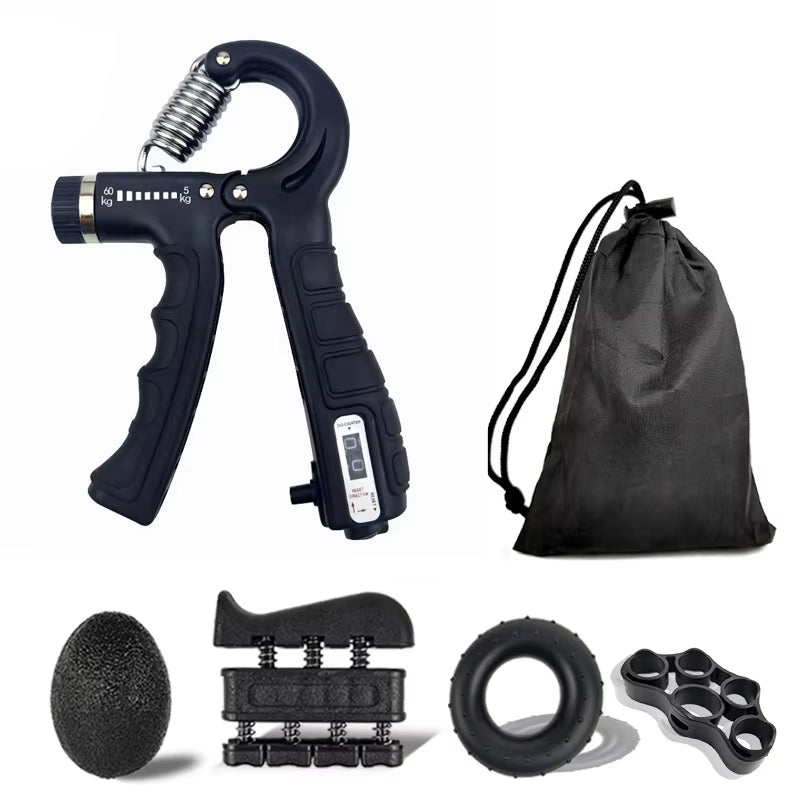 Adjustable Finger and Forearm Strengthening Kit - Improve Grip Strength and Flexibility with Resistance Hand Grippers
