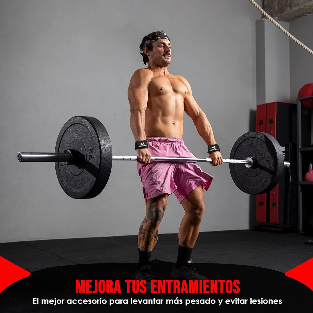 MERCURYAL Straps Gym - Straps Powerlifting - Complemento Para El Gimnasio - Accesorios Para Gym - Lifting Straps - Agarraderas Gimnasio - Peso Muerto