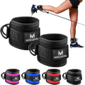 MERCURYAL Pack 2 Tobilleras Poleas Gym - Tobillera Para Polea Acolchado Para Mujeres Y Hombres - Accesorios Gym - Correa Tobillos Gym Para Máquina De Cable Fitness Y Gimnasio